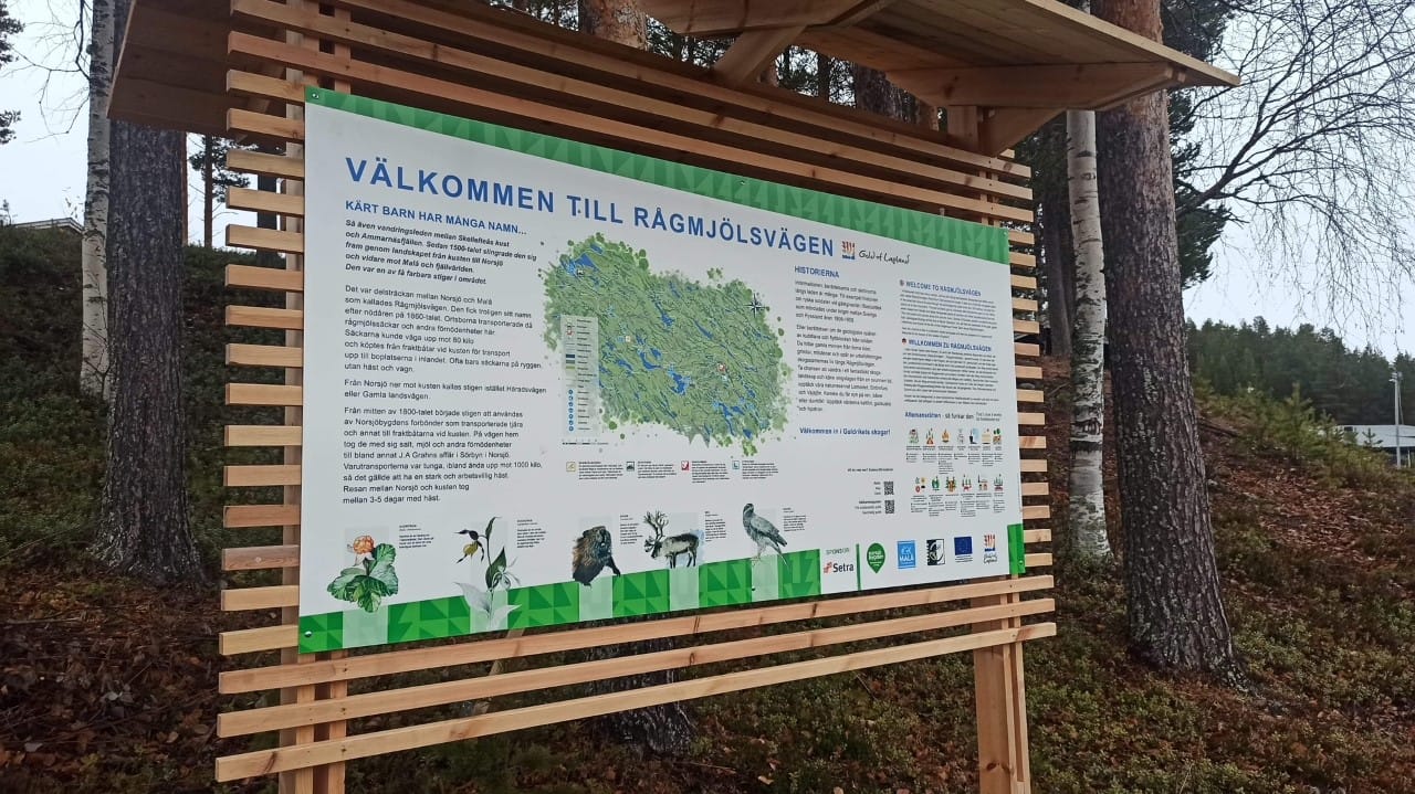 Illustration av Björnfabriken. Utescen i Bygdsiljum