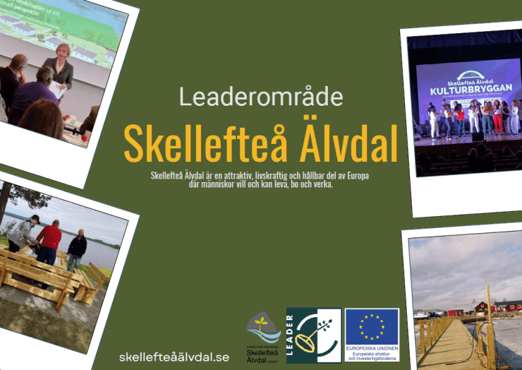 Omslagsbild Skellefteå Älvdal med logotyper.